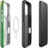 Jamaica Flag Distressed iPhone 16 Pro Magsafe Impact Case